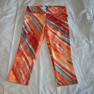 Xersion Orange Tie-Dye Workout Leggings
